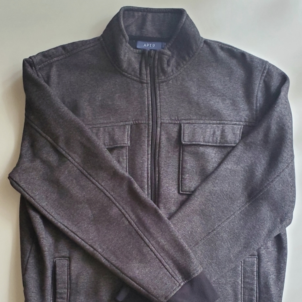 Apt 9 Full Zip Sweater Men's L